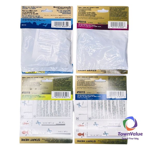 The Beadery Hemp Jewelry Making Craft Kit Set Of 4 1998 2001 Friendship Bracelet - Picture 2 of 10